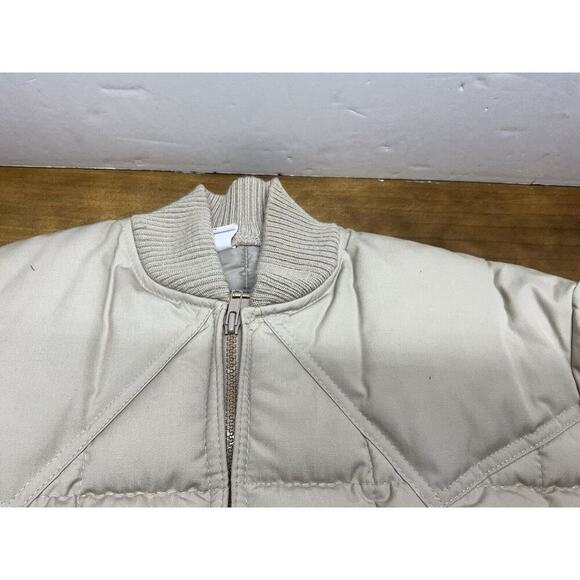 Vintage Walls Blizzard Pruf Puffer Jacket Mens Size XL Full Zip Tan - Picture 3 of 14